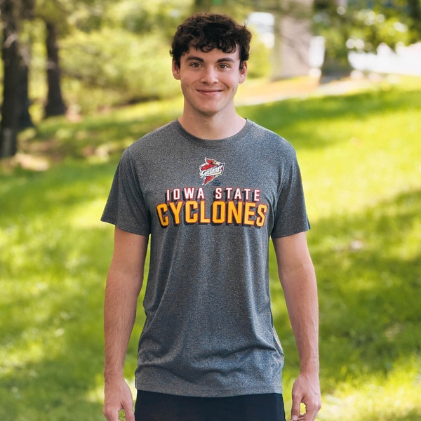 Champion Spirit Collection Gray Performance Short Sleeve T-Shirt SMU